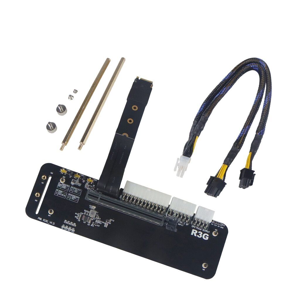 Laptop PC R43SG M.2 key M for NVMe External Graphics Card Stand PCIe3.0 x4 Riser