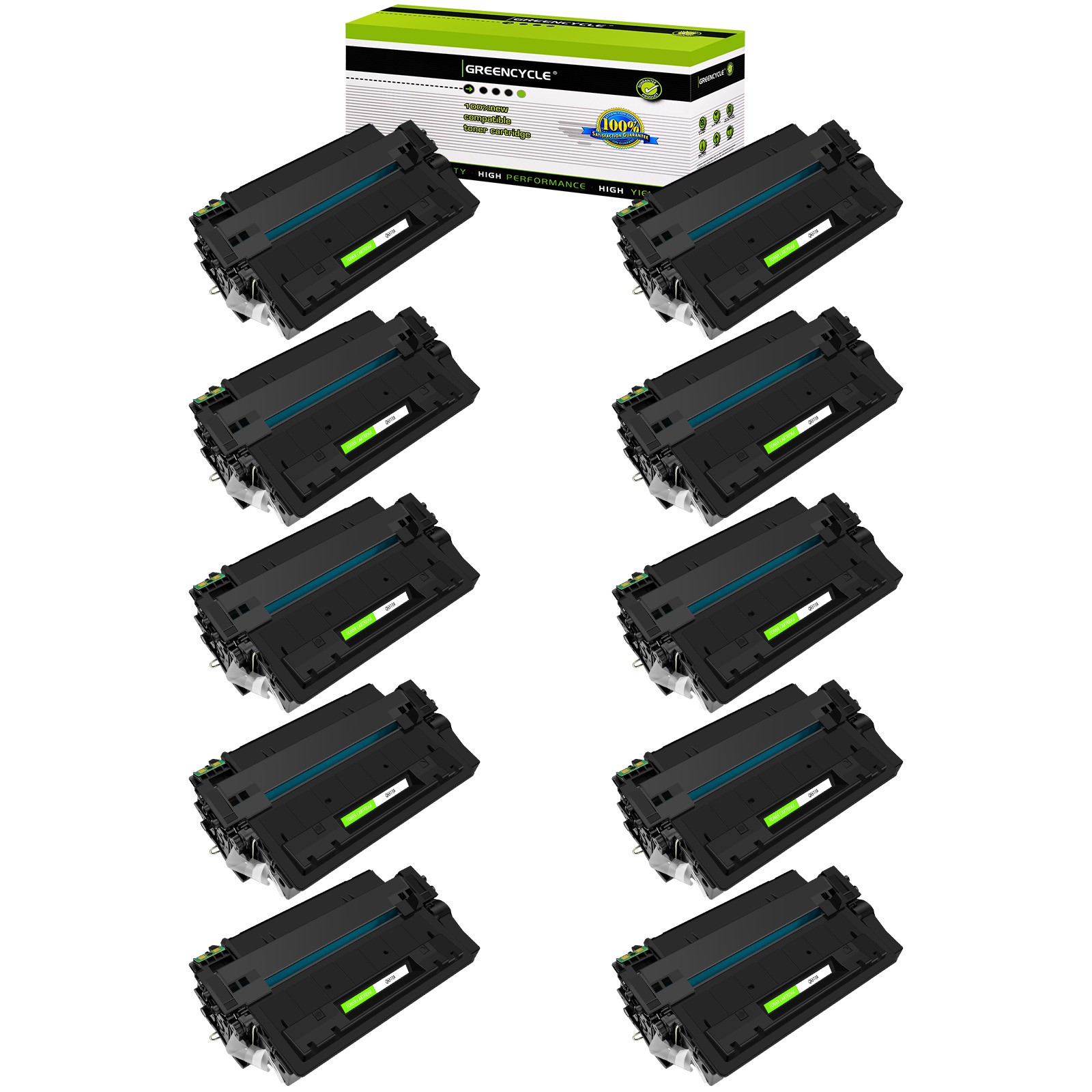 10PK Q6511A Toner Cartridge Compatible with HP LaserJet 2430 2430N 2430T 2430TN