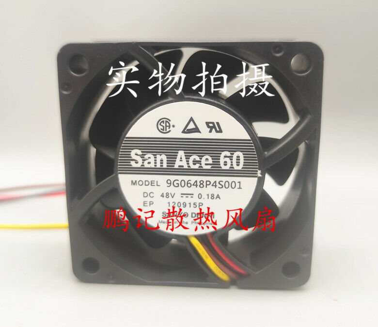 1 pcs Sanyo 9G0648P4S001FAN 60X25MM 48VDC TACH PWM cooling fan