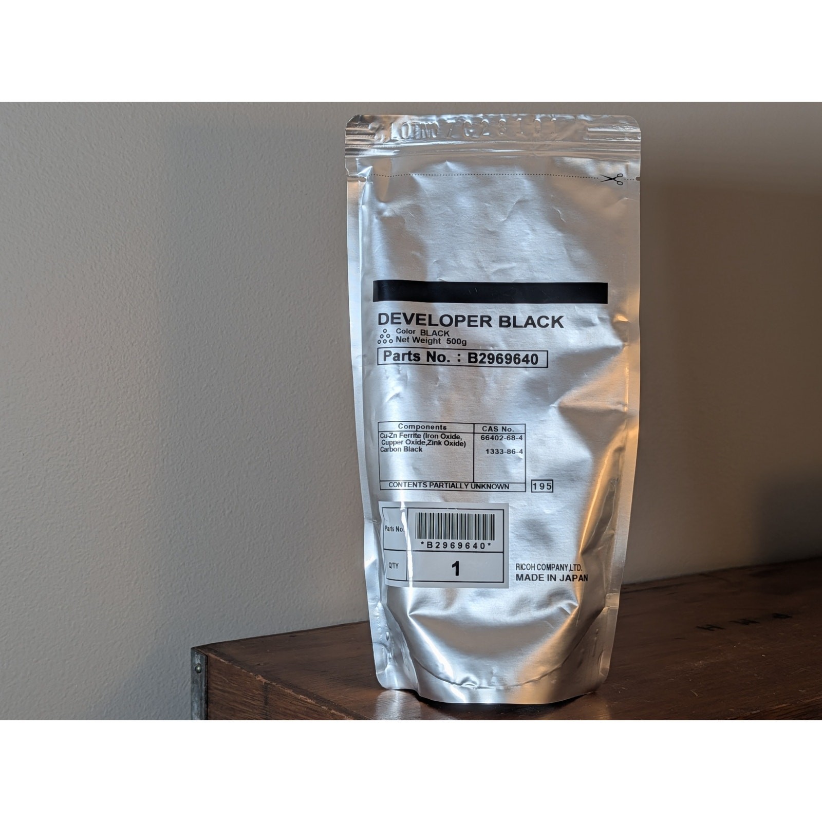 Genuine Ricoh B2969640 B296-9640 Type 18 Black Developer 500g New Sealed