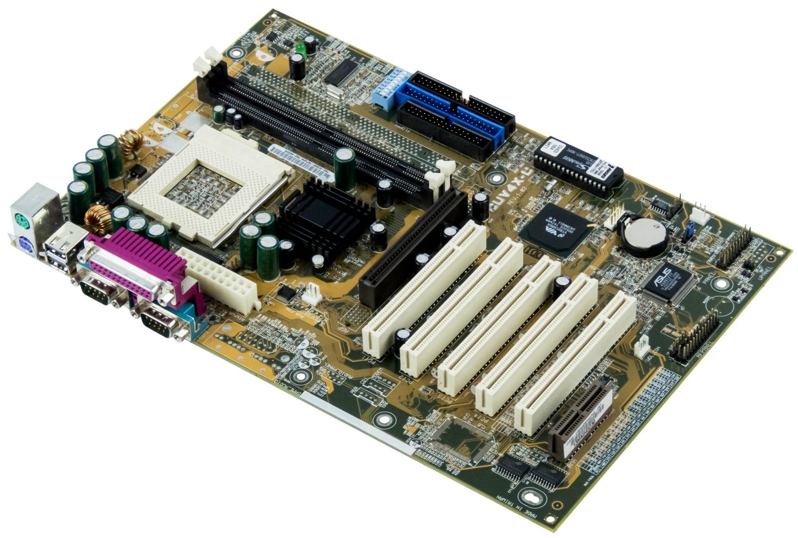 ASUS CUV4X-C REV.1.02 Socket 370 SDRAM AGP PCI Mainboard