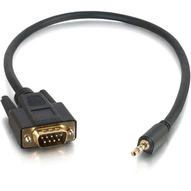 C2G 1.5ft Velocity DB9 Male to 3.5mm Male Adapter Cable 02444