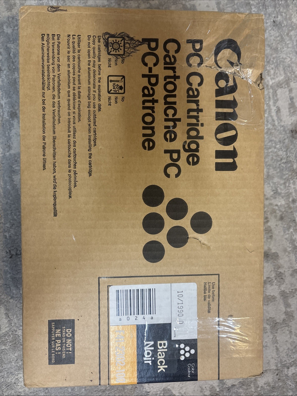 Canon Pc Cartouche Pc Black F41-2302-100