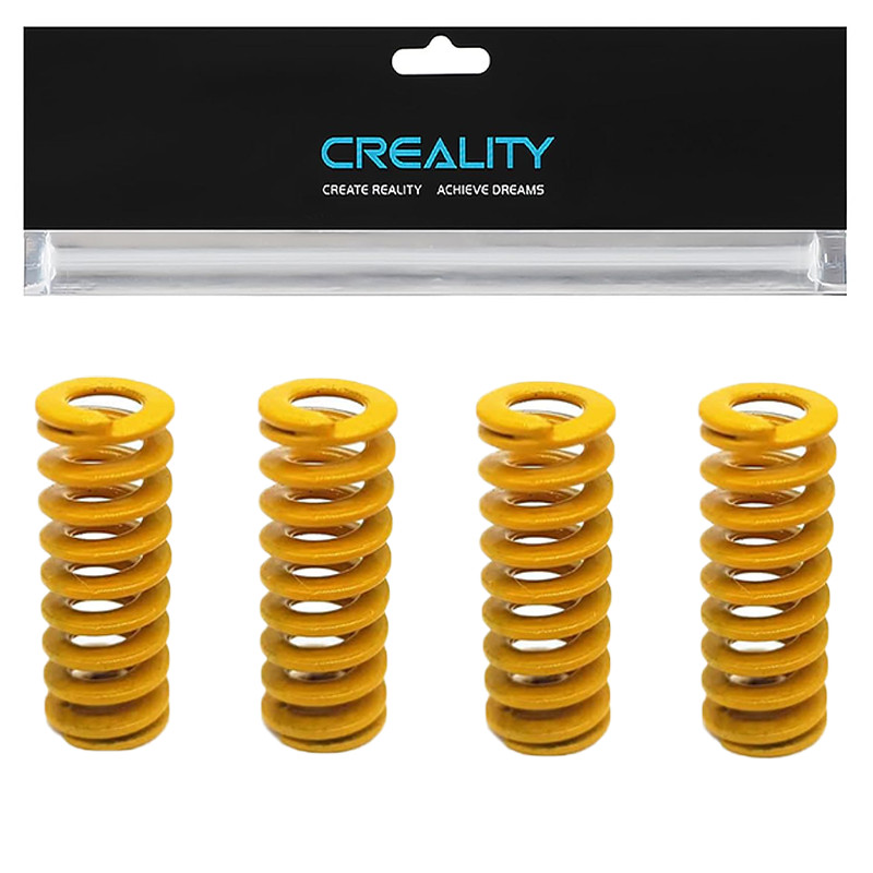 Creality Heating Bed Spring 4 Pack Yellow 8mm*20mm (Yellow) for Ender 3/Ender 5