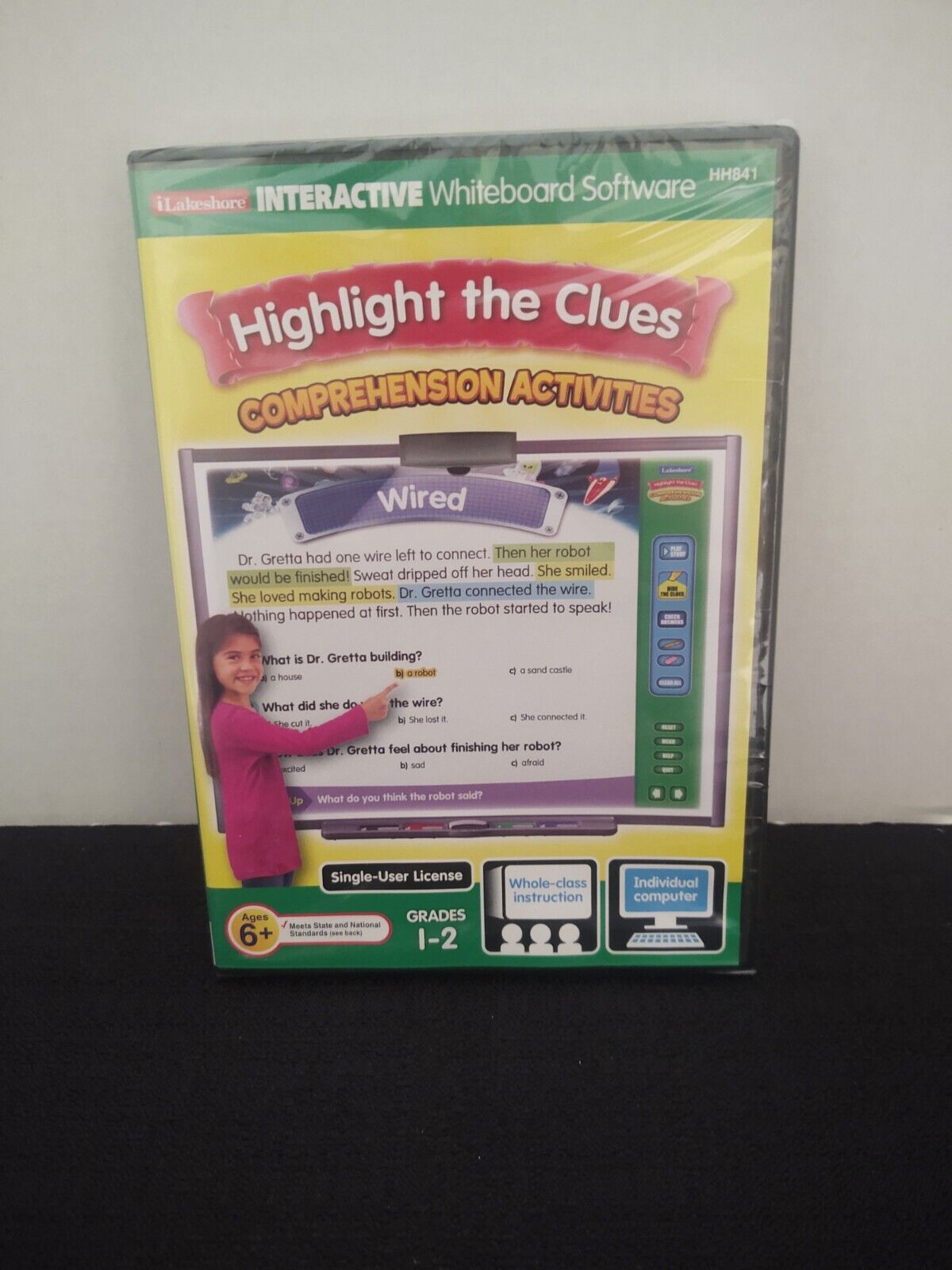 Highlight the Clues: Comprehension Activities Interactive Grades 1-2 NEW/ SEALED