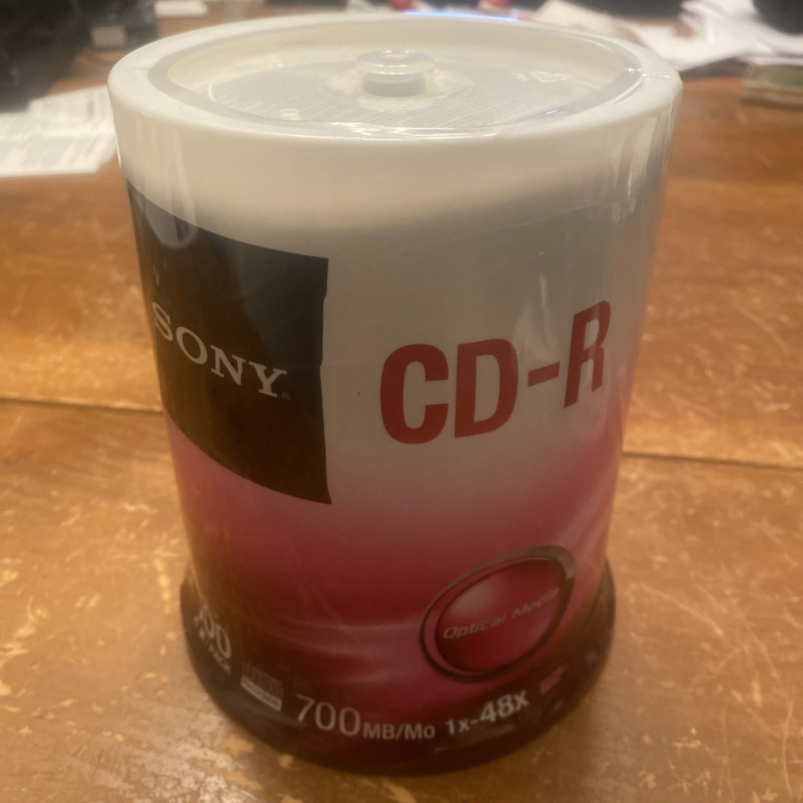 Sony 48X CD-R Media Disc 700 MB/Mo 100 Pack Sealed New Sealed Rare 