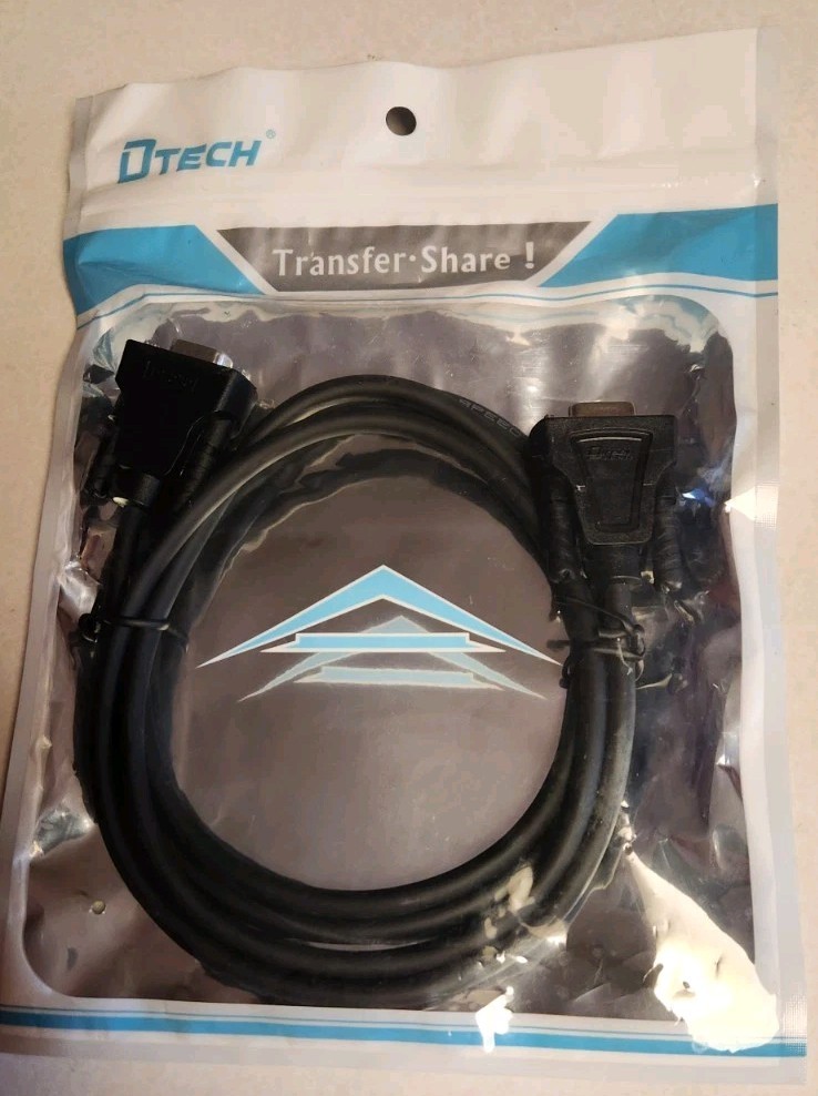 DTECH DT-9007C RS232 Cross Cable F/F L=1.5M D-TECH NEW NIP