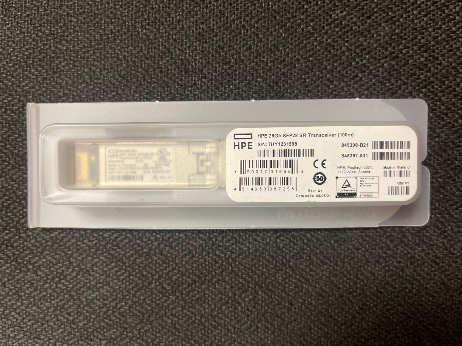 HPE 25GB SFP28 SR Transceiver (100m)