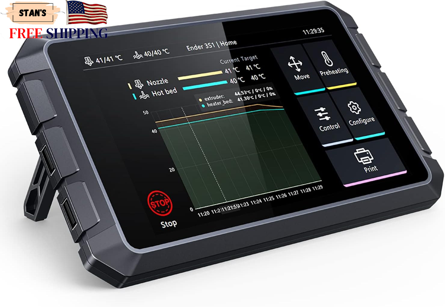 Creality Sonic Pad Based on Klipper Firmware 7 Inch Touch Screen 3D Printer S