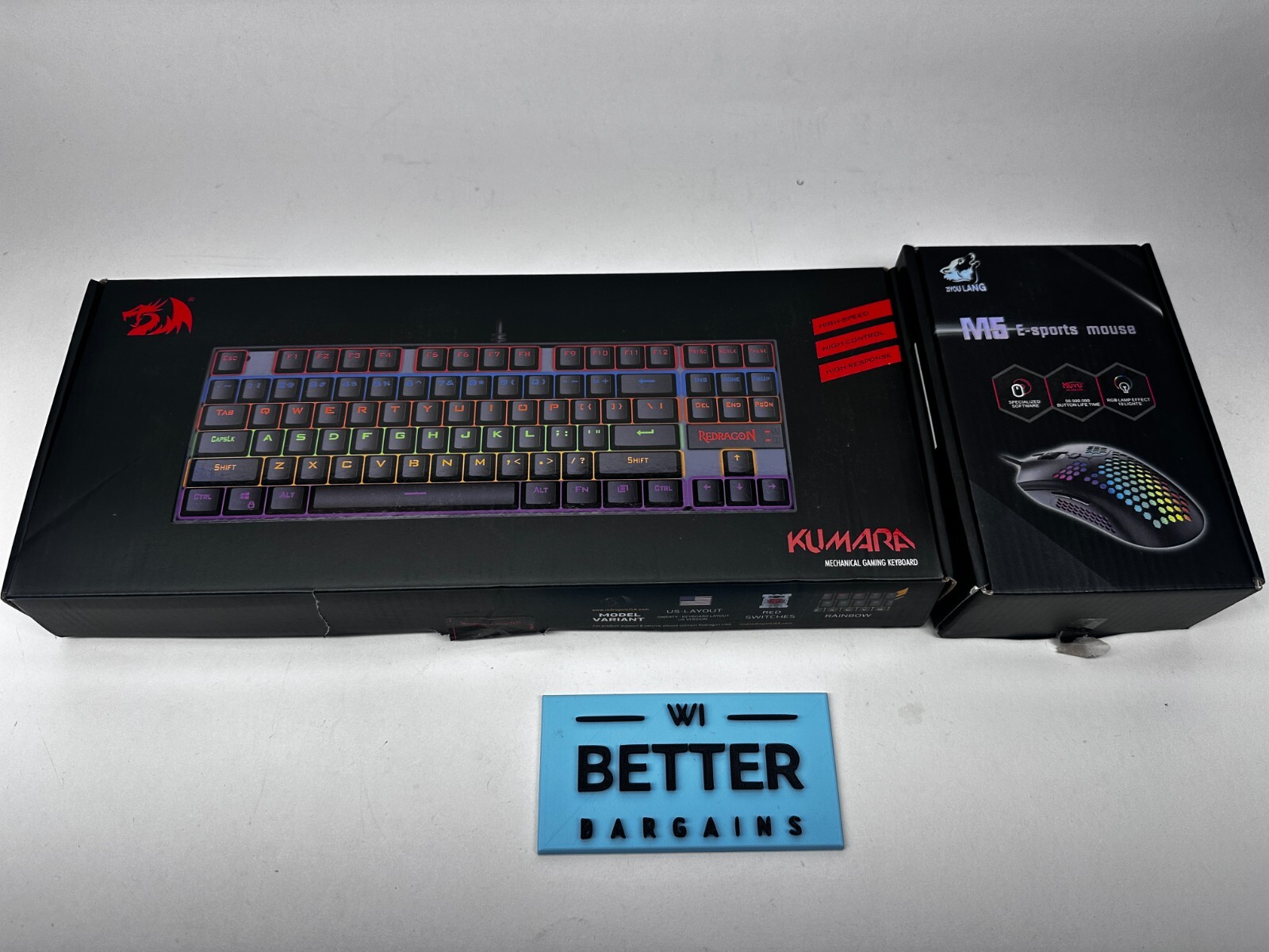 Redragon Kumara K552-kr Mechanical Gaming Keyboard Red Switches + M5 Mouse