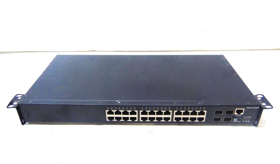 SMC GIGABIT ETHERNET SWITCH, AS4210-28PB, 24-PORTS, 10/100/1000 MBPS RJ 45-PORTS