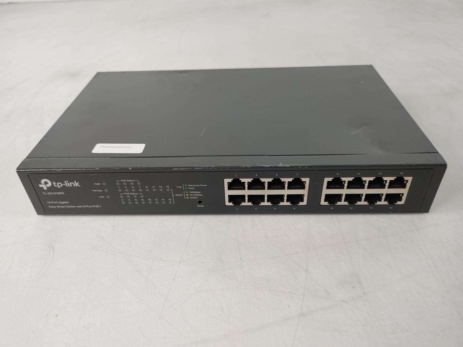 Lot of 5 TP-Link 16-Port Gigabit Easy Smart Switch with 8-Port PoE+ TL-SG1016PE