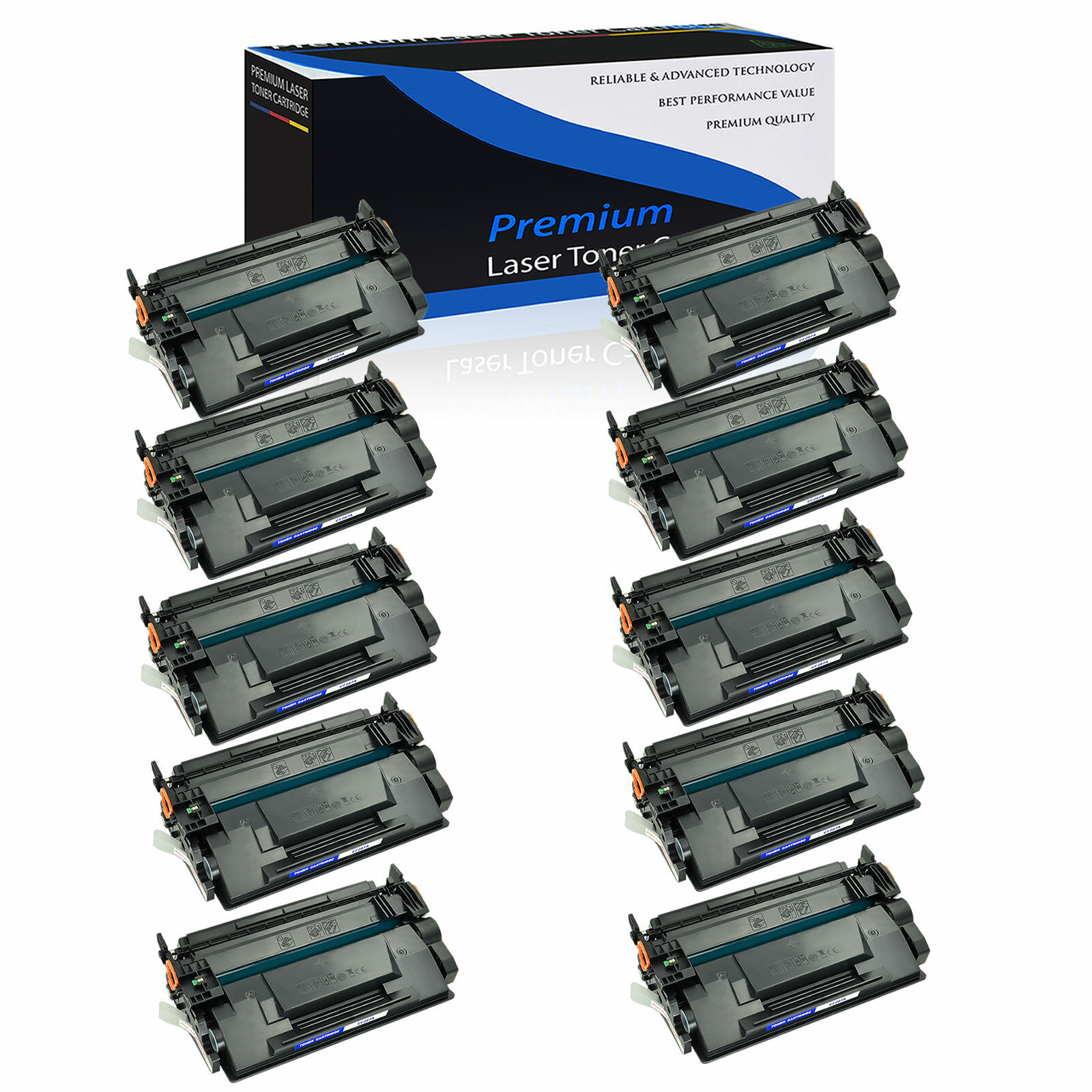 10x 87A CF287A Black Toner cartridge For HP LaserJet Enterprise M506X Pro M501dn