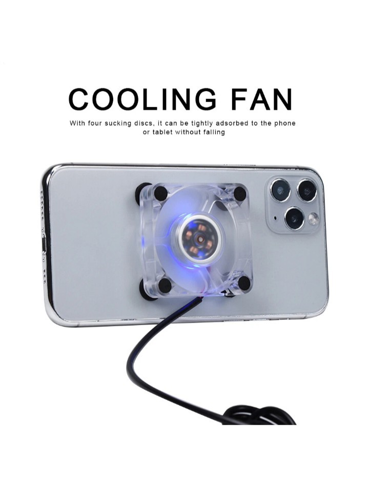 Portable USB Cooling Fan Radiator for Cell Phones – Ideal for Gaming & Video Str