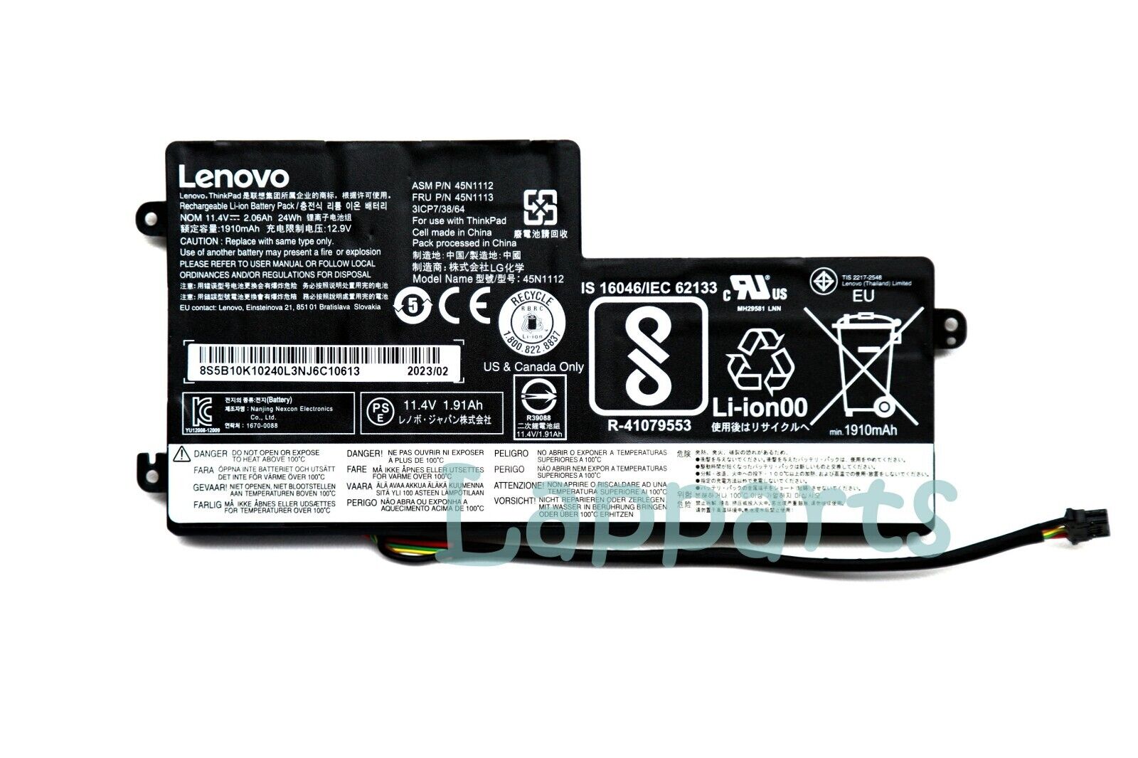 New Original 45N1112 45N1113 Battery for Lenovo ThinkPad x240 x250 x260 x270 OEM