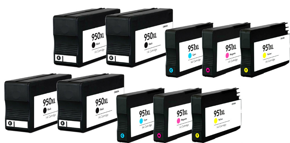 10PK Compatible For HP 950xl 951xl Ink Cartridges for OfficeJet Pro 8600