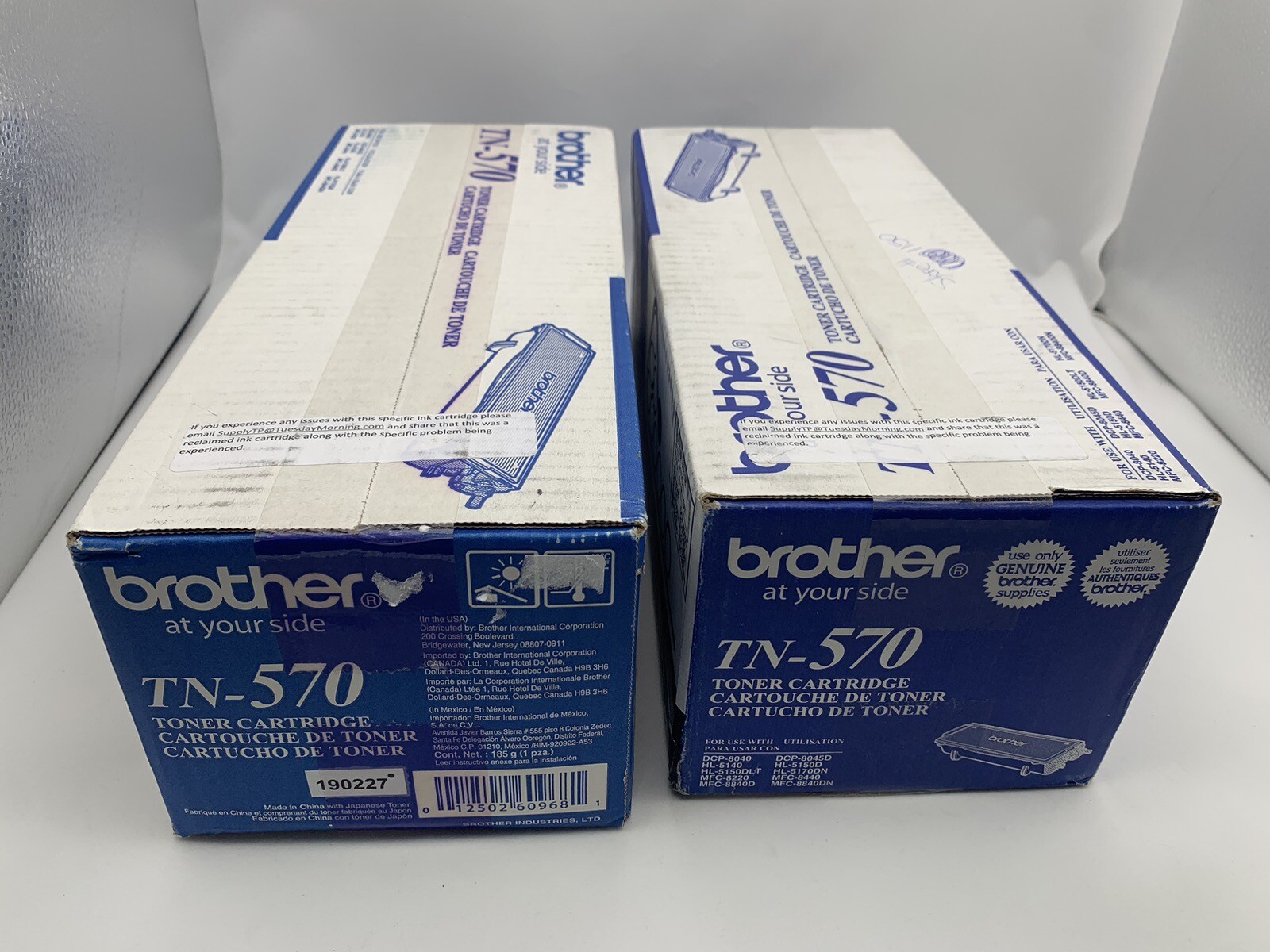 Brother TN-570 Black High Yield Toner Cartridge Factory Refilled