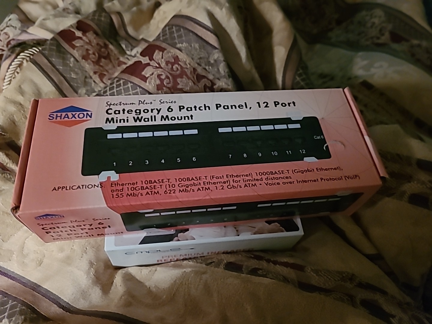 Shaxon Patch Panel 12 port Category 6 MINI WALL MOUNT MP117MA128-B Spectrum Plus