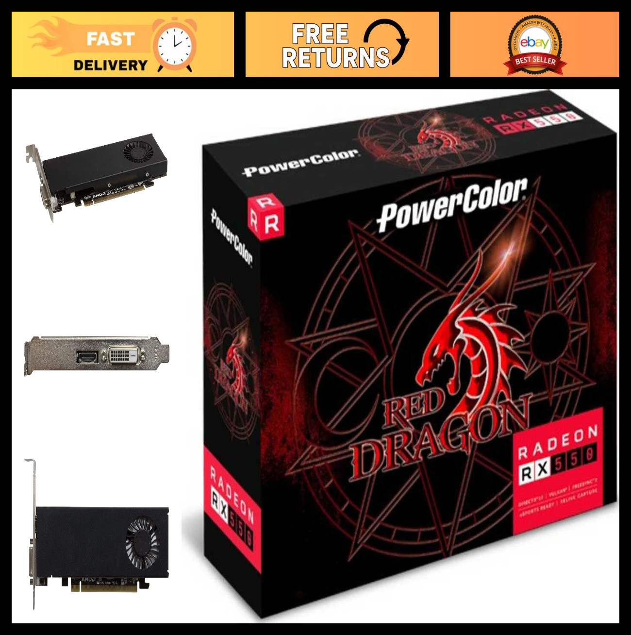 High-Performance 2GB GDDR5 Graphics Card for Gaming & Multimedia - AMD Radeon 55