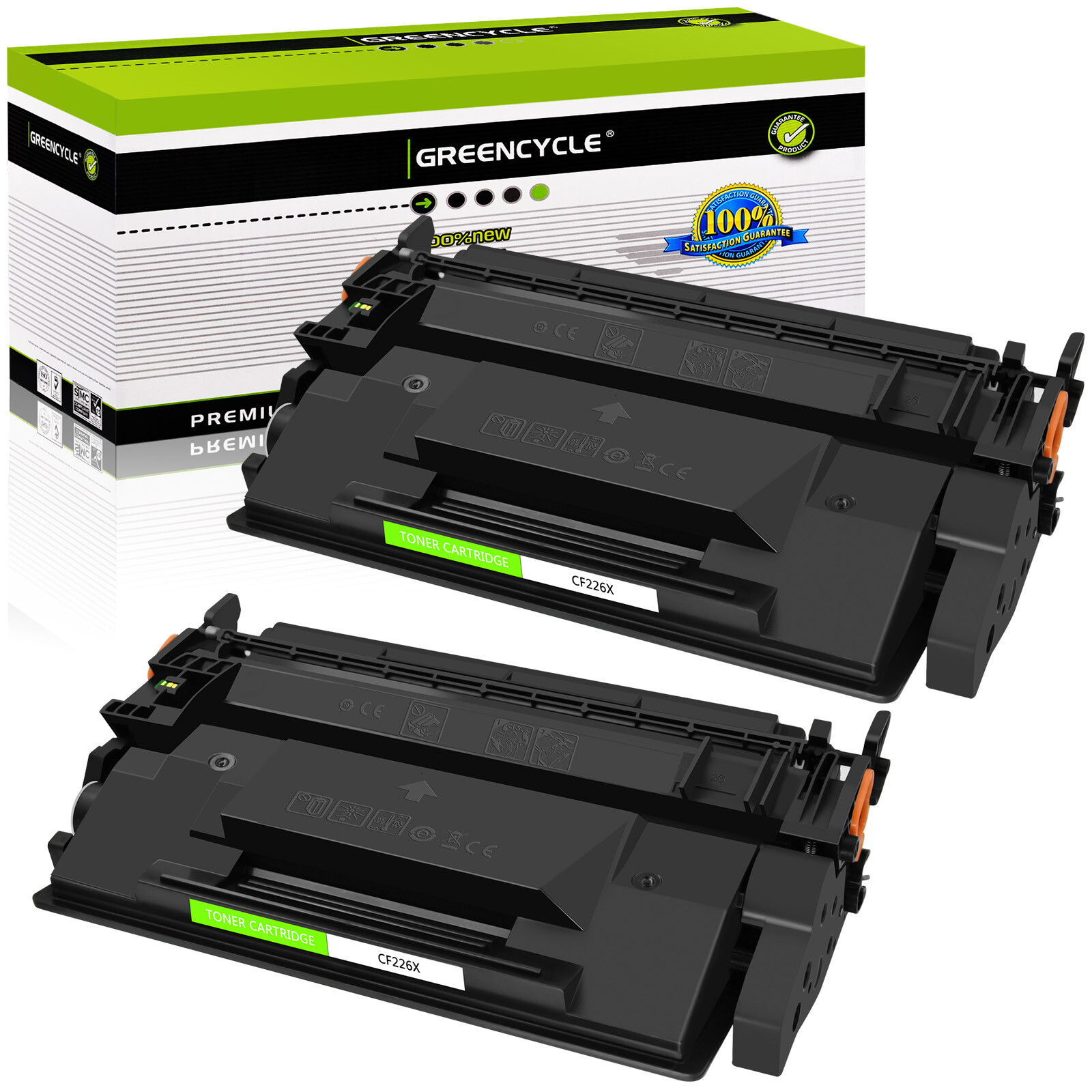 2 Black CF226X 26X High Yield Toner Cartridge Fits for LaserJet Pro M402dne M402