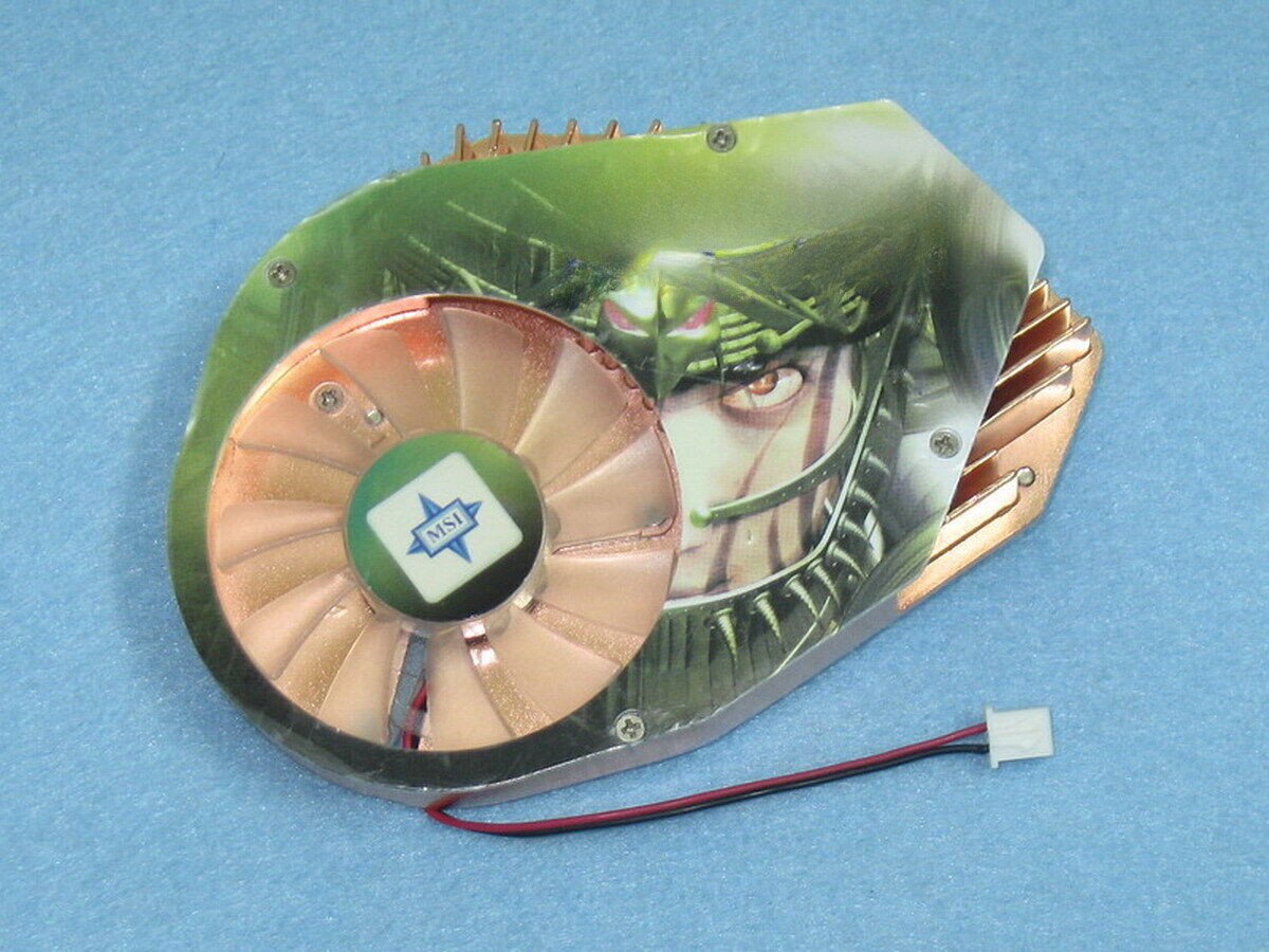 New MSI NX6600GT-VTD128 VGA Graphics Card Cooler Cooling Fan Heatsink 2Pin F02