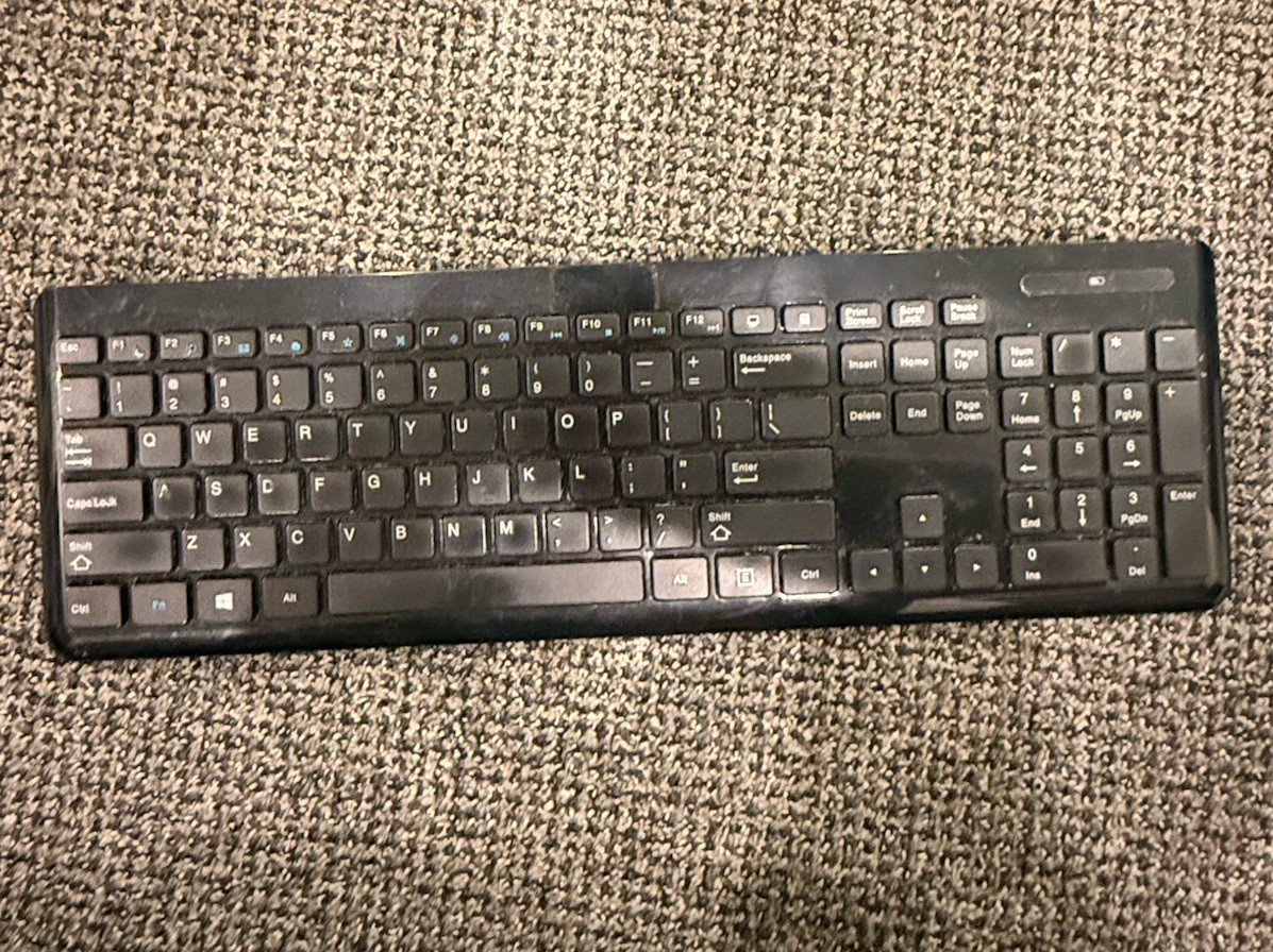 Acer Standard Wireless Black Computer Keyboard English QWERTY Plastic