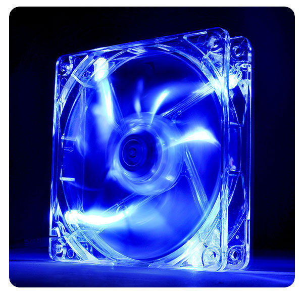 Thermaltake  Pure 12 LED Blue 120mm x 120mm x 25mm Sleeve Fan (CL-F012-PL12BU-A)