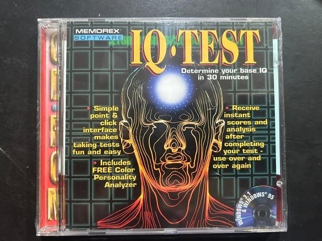 Memorex IQ Test: Determine Your Base IQ in 30 Minutes (PC, 1997) New Sealed