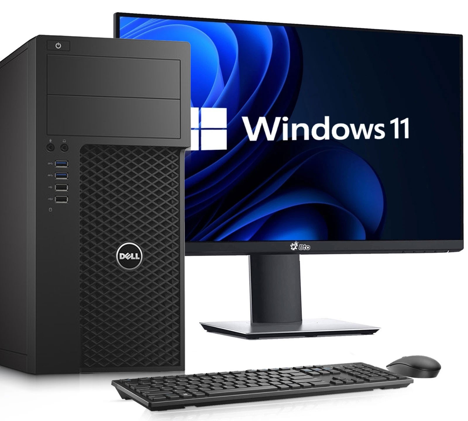 Dell 3620 Desktop Tower i7-6th 32GB RAM 1TB SSD 1TB HDD WiFi New 24" LED Win 11