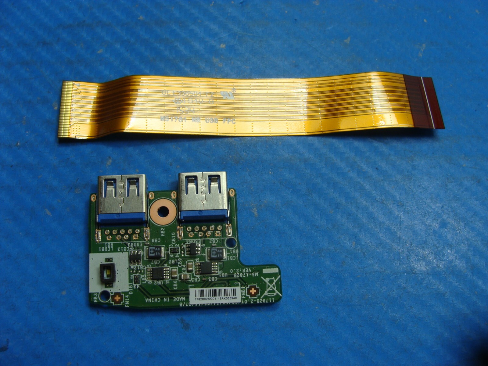 MSI Dominator Pro G GT72S 6QE 17.3" Genuine Dual USB Board w/Cable MS-1782B
