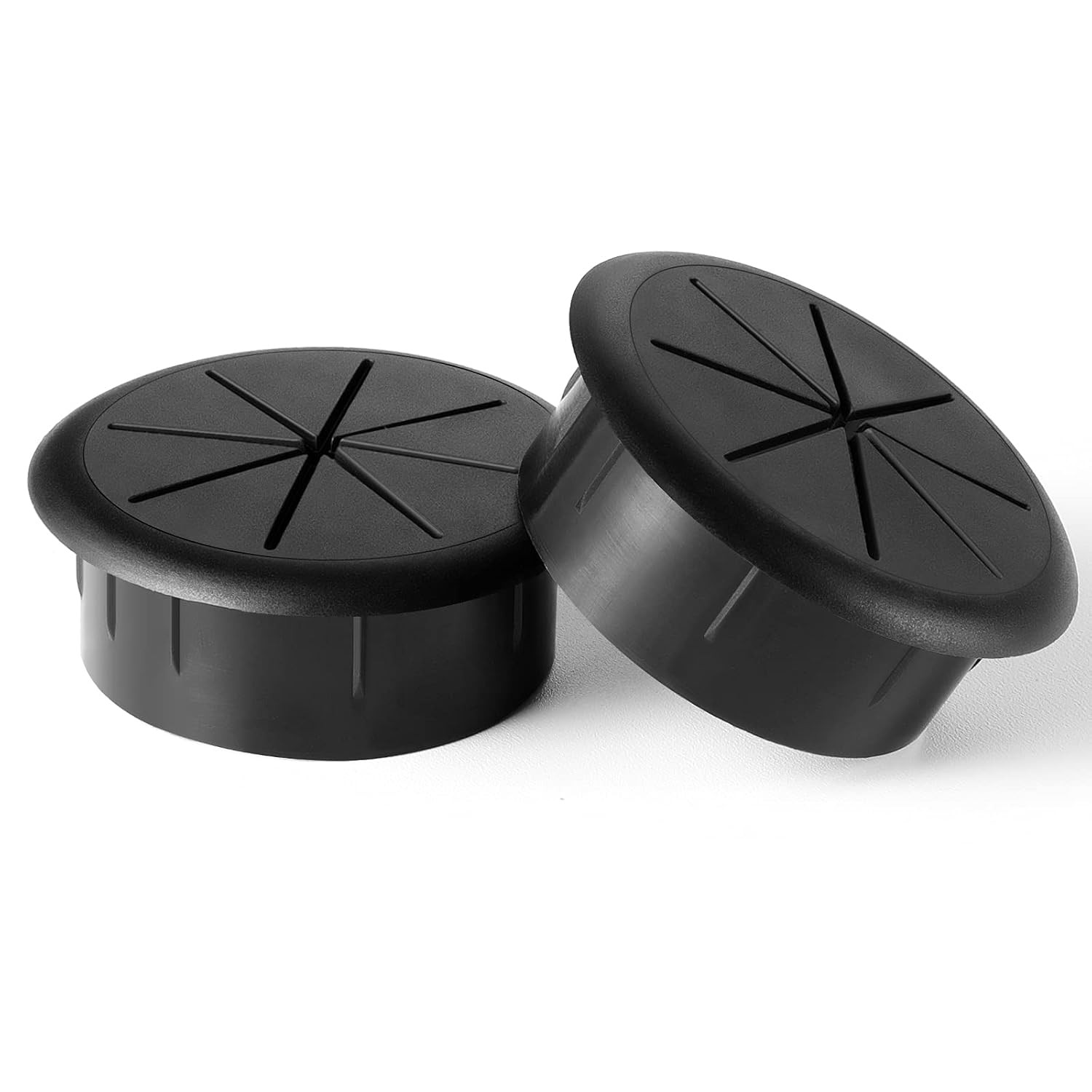 2 Pack 2 Inch Flexible Desk Grommet,Organize Wires and Cables on Office