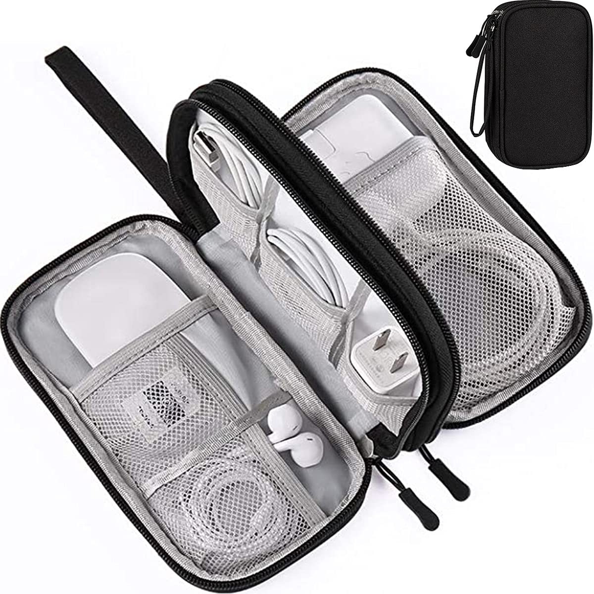 Electronics Accessories Organizer Bag, Portable Tech Gear Phone Accessories S...