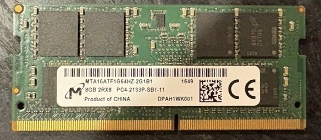 MICRON-8Gb- DDR4-MTA16ATF1G64HZ-2G1B1- PC4-2133P-SB1-11
