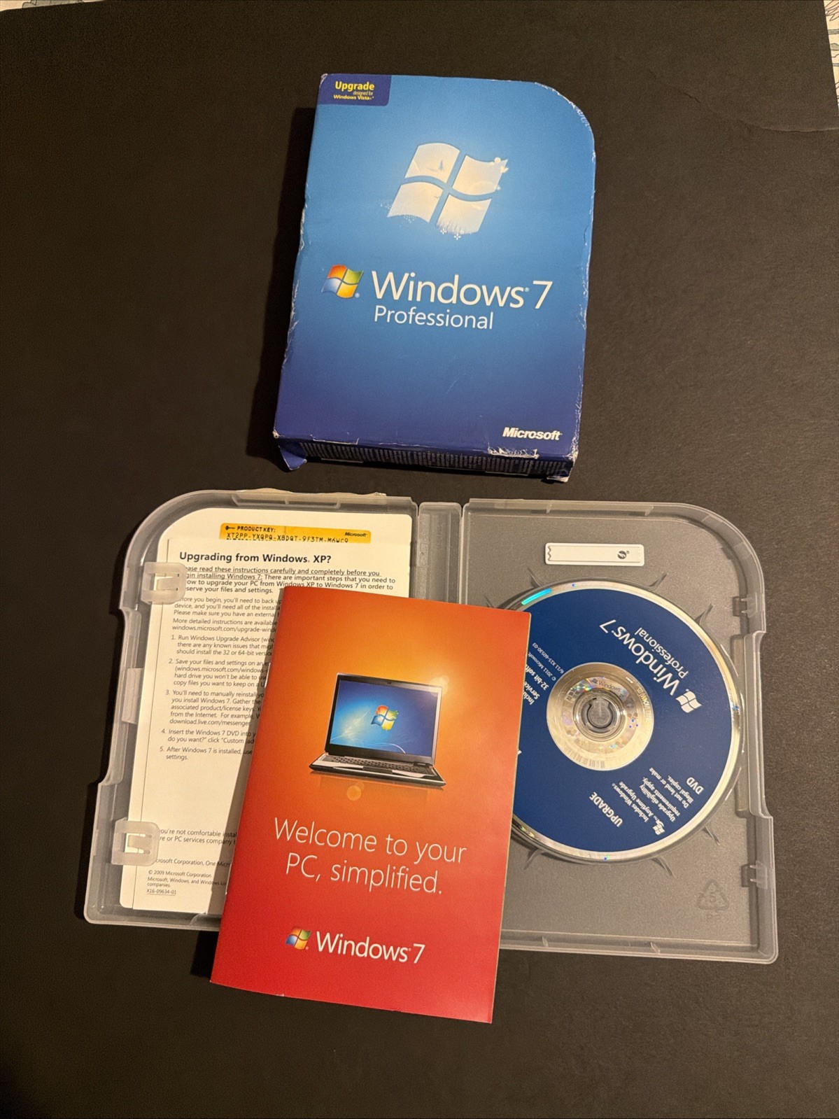 Microsoft Windows 7 Professional 64-bit Upgrade, Product Key