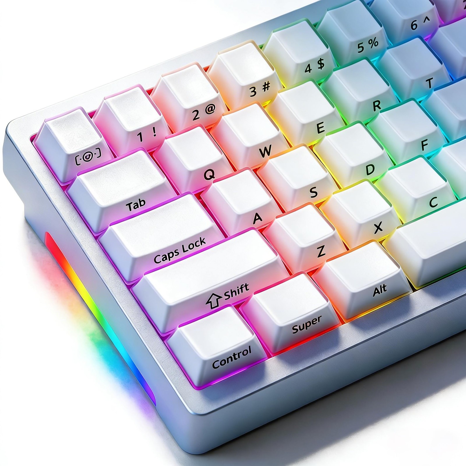 126 PCS Velvet Crystal Pudding Keycaps Frosted Cherry Profile Custom Keyboard