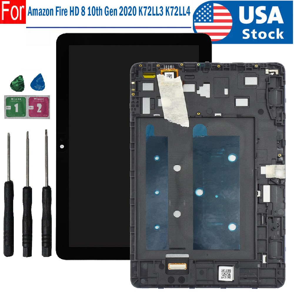 Replacement For Amazon Kindle Fire HD8 10th Gen 2020 K72LL4 LCD Display Screen