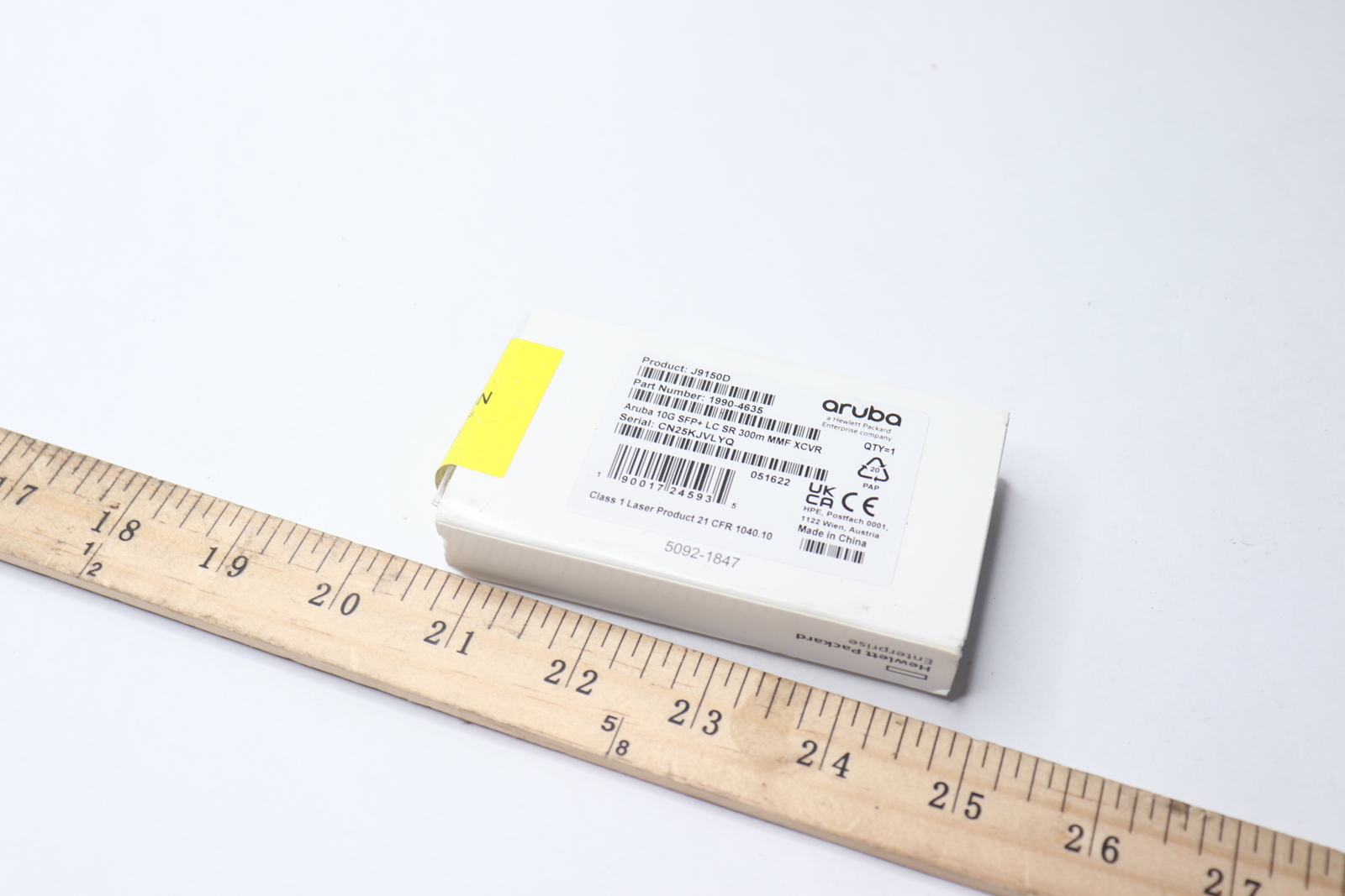 Hewlett Packard Enterprise Aruba SFP+ Transceiver Module 10 GigE J9150D