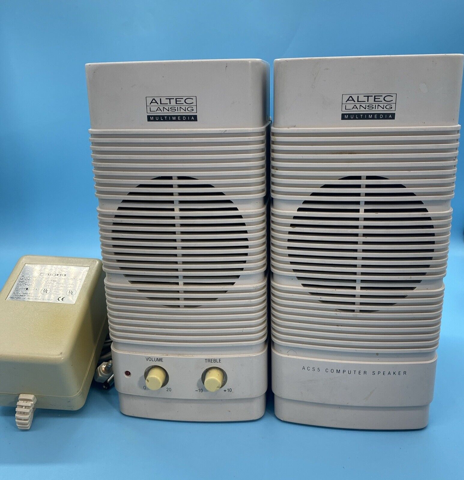 Altec Lansing ACS5 Multimedia Computer Speaker System A1664 Class 2 Transformer