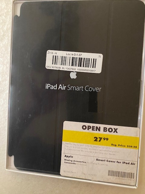OEM Apple MF053LL/A Smart Cover for iPad Air - NEW
