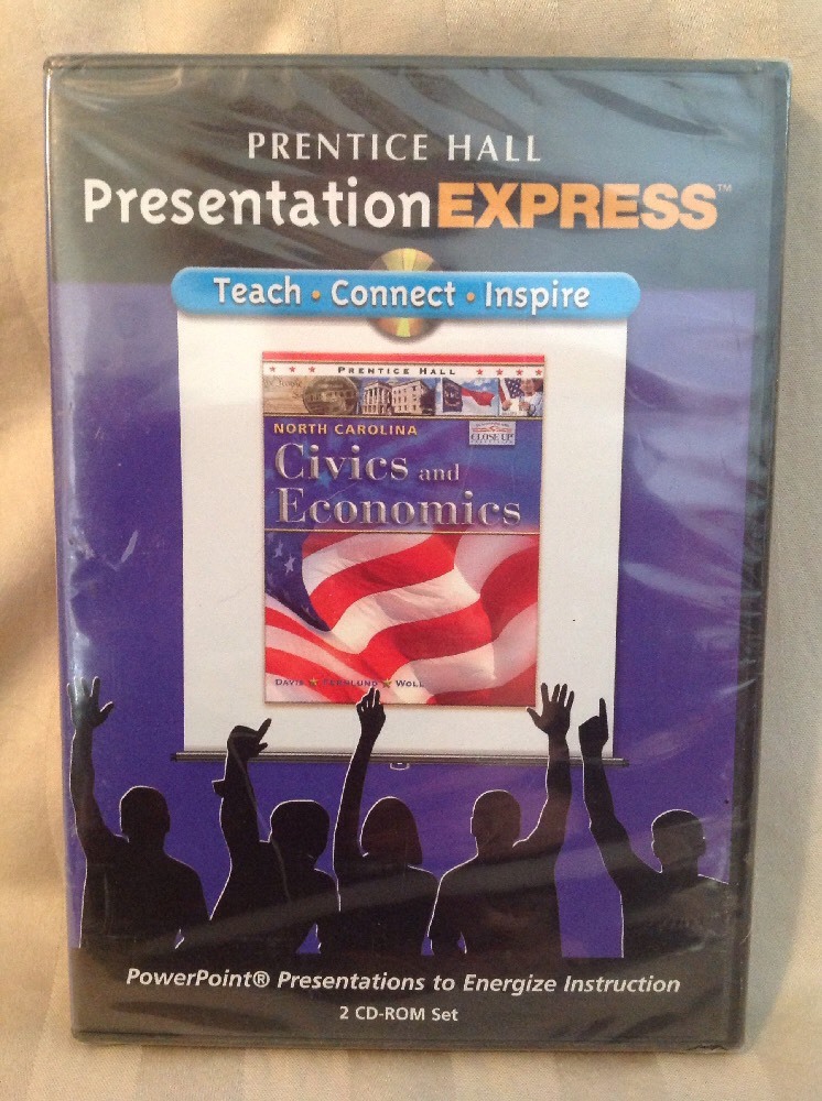 Prentice Hall Presentation Express - CIVICS & ECONOMICS - CD-ROM Set NEW T25