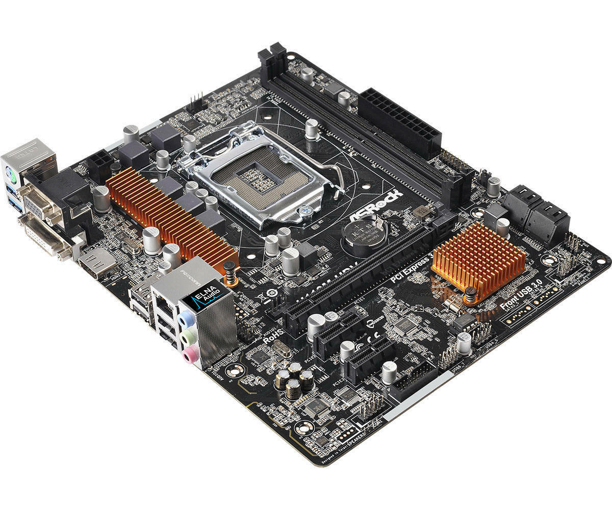 For ASROCK H110M-HDV System Board LGA1150 DDR4 32G HDMI VGA DVI M-ATX Mainboard