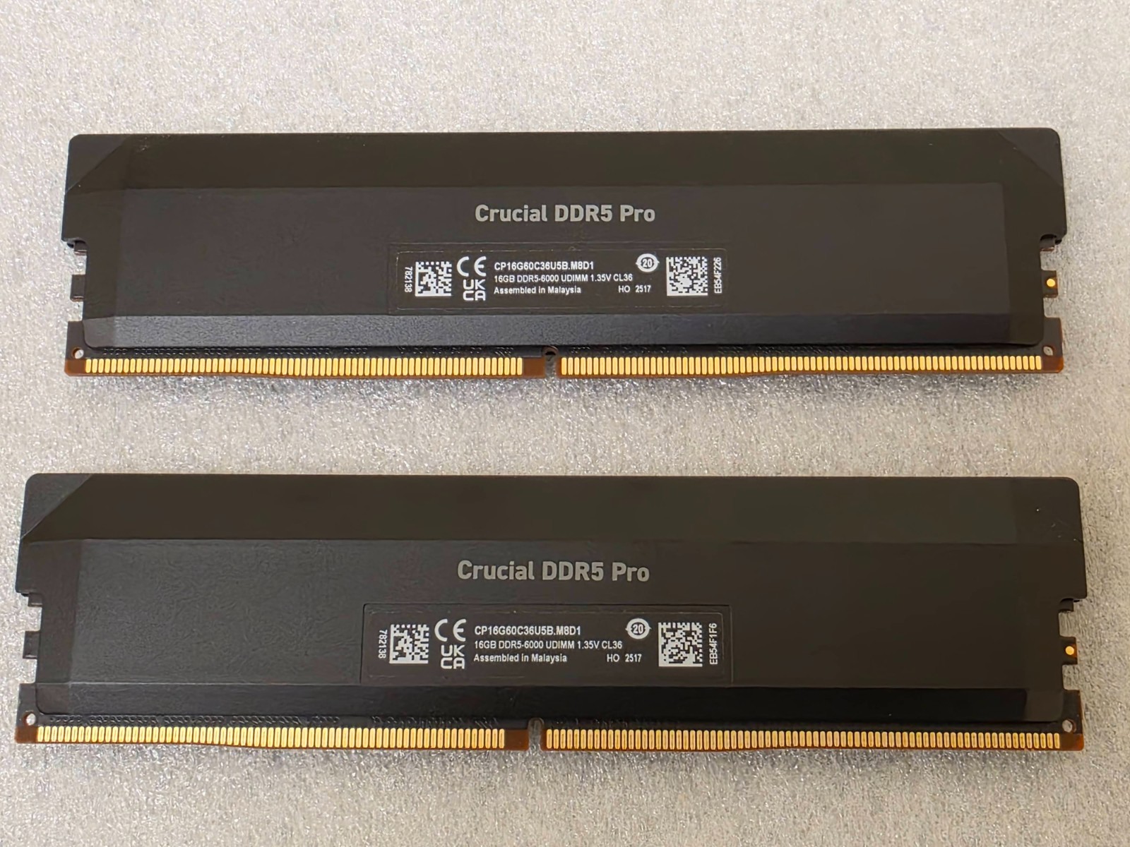 Crucial Pro 32GB (2x16GB) DDR5 6000 CL36 RAM CP2K16G60C36U5B XMP EXPO - Unused