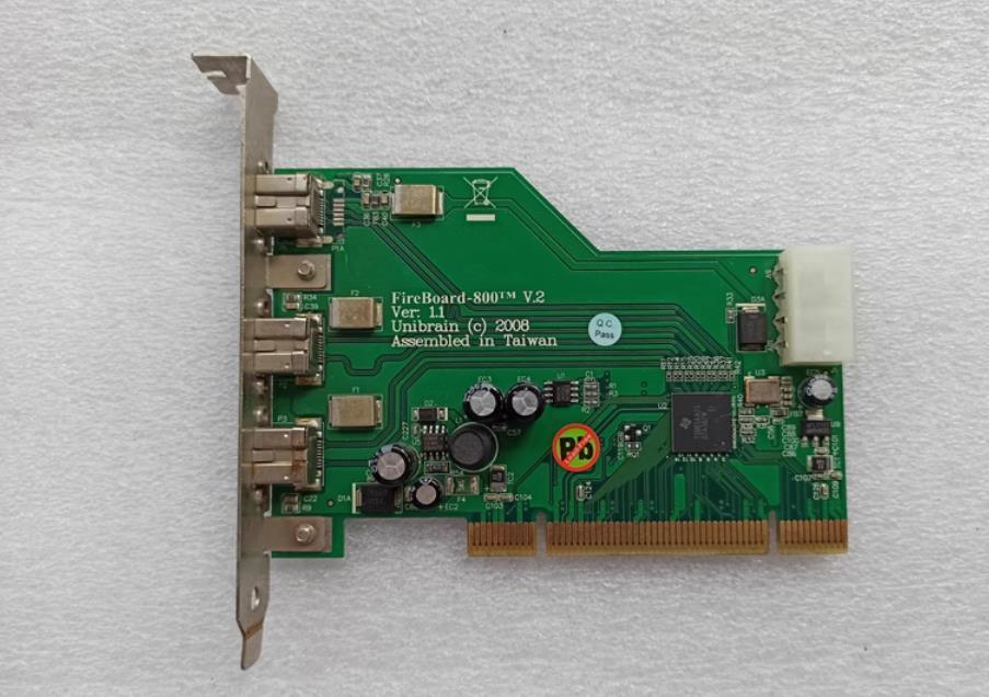 1pc used Fireboard-800 TM V.2 Ver: 1.1 PCI 1394B Image capture card
