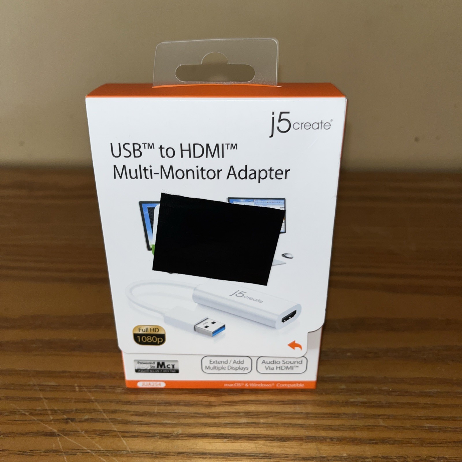 J5create  USB to HDMI 1080p HD Multi-Monitor Adapter For Windows & Mac #JUA254