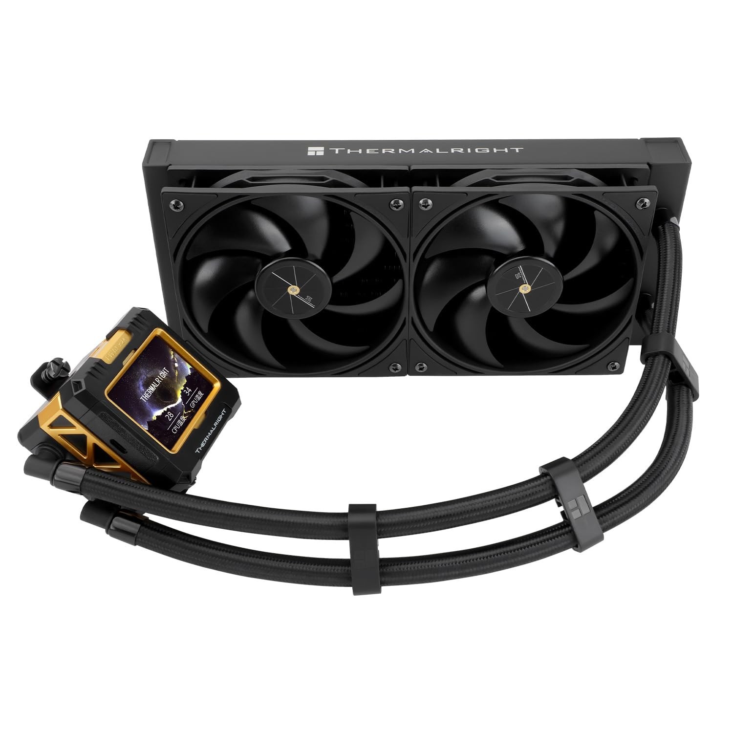 Thermalright FW 240 Black-240mm AIO CPU Liquid Cooler,IPS LCD Screen with 320...