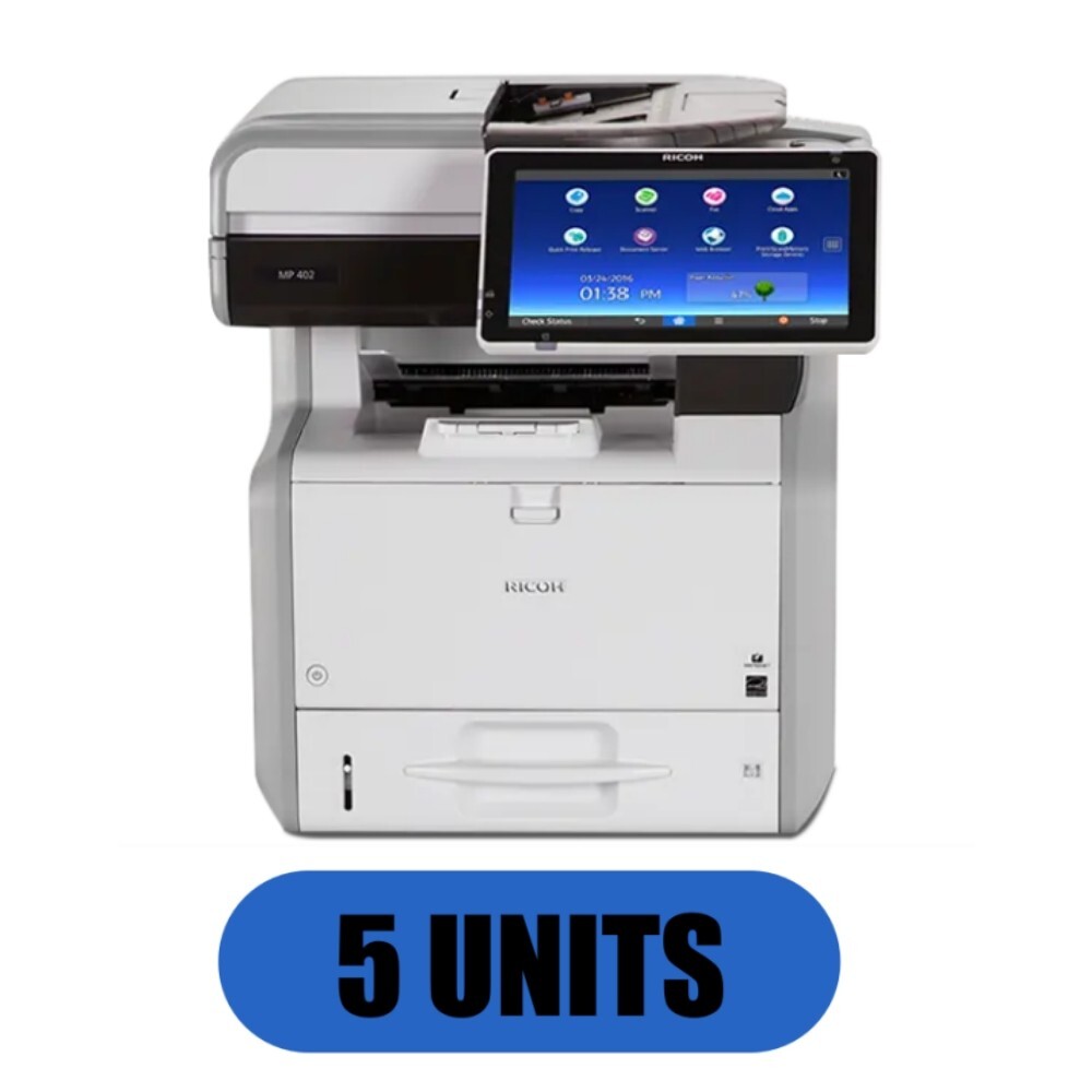 5 Units Ricoh MP402 Monochrome Copier MFP Laser Printer Local Pickup Only MP 402