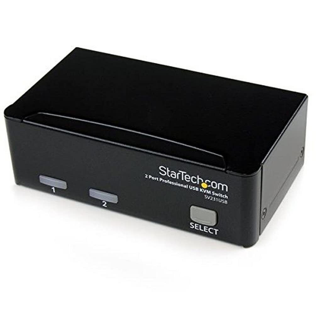 StarTech.com 2 Port Professional USB KVM Switch Kit with Cables (SV231USBGB)