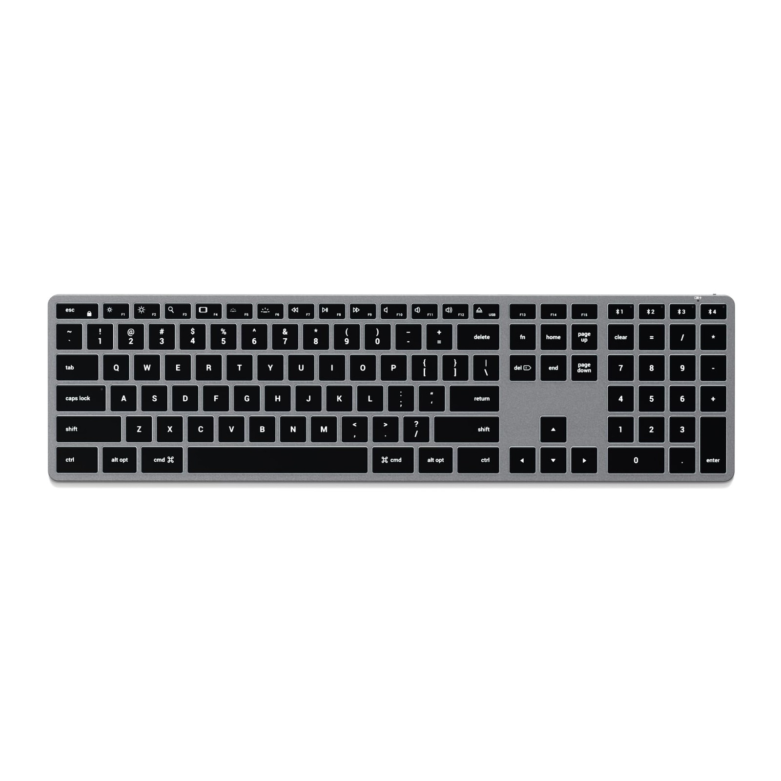 Satechi Slim X3 Bluetooth Backlit Keyboard with Numeric Keypad – Illuminated