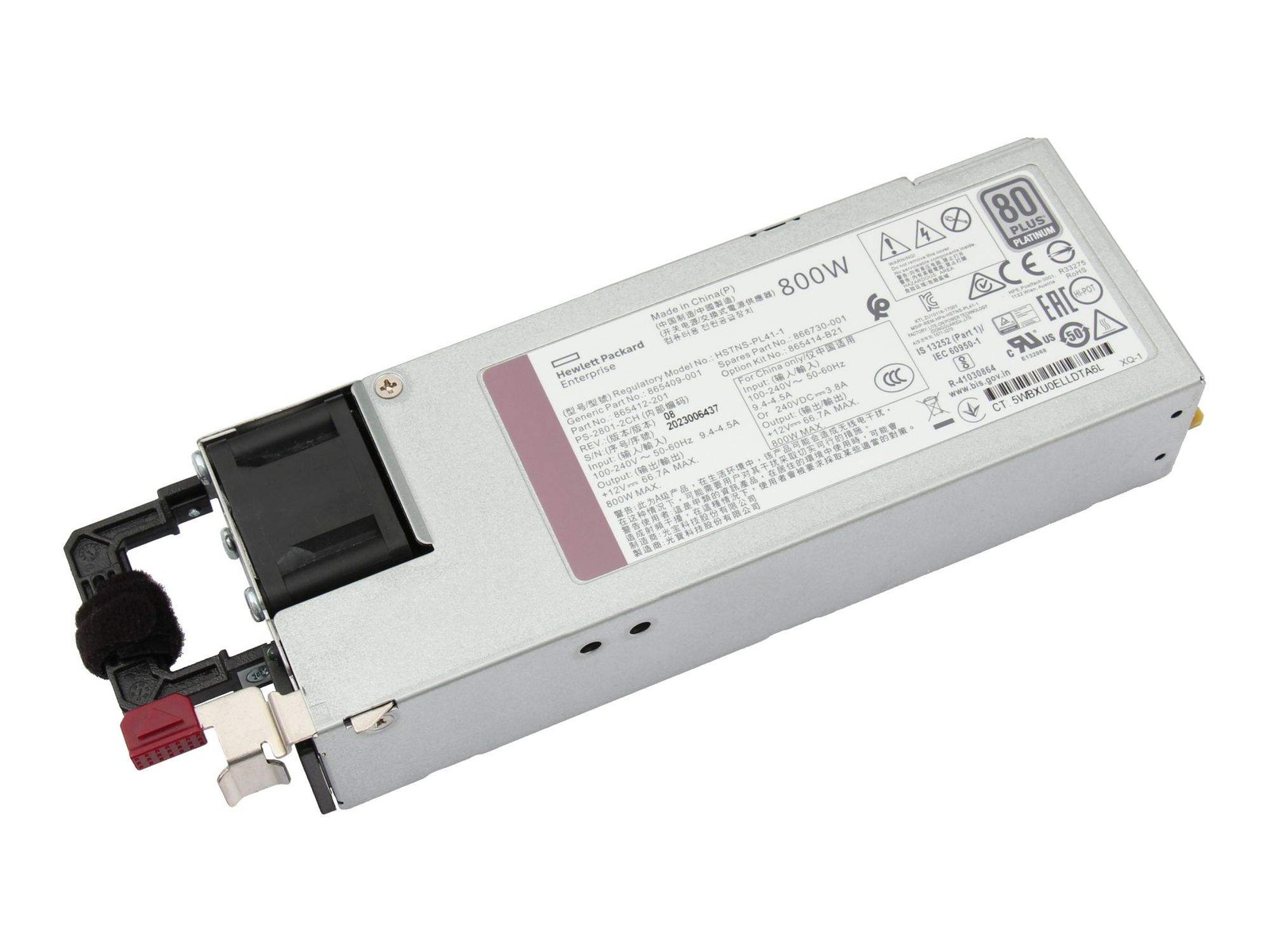 865412-202 HPE Power Supply for G10+ Servers PC/Server Power Supply 800W ~D~
