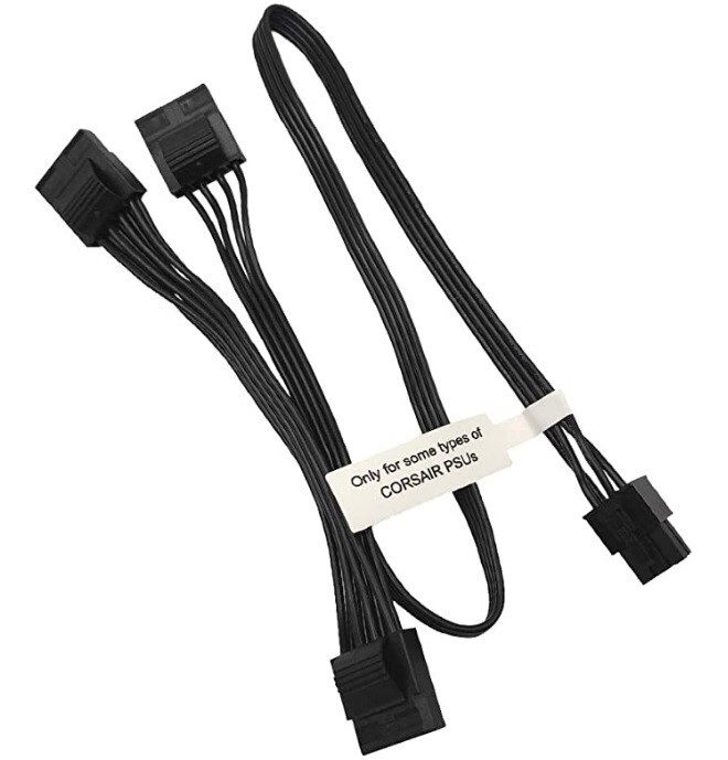 COMeap 6 Pin to 3X 4 Pin Molex Hard Drive Power Adapter Cable for Some Types of 